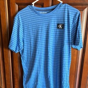 Calvin Klein Blue Striped Boy’s XL Shirt